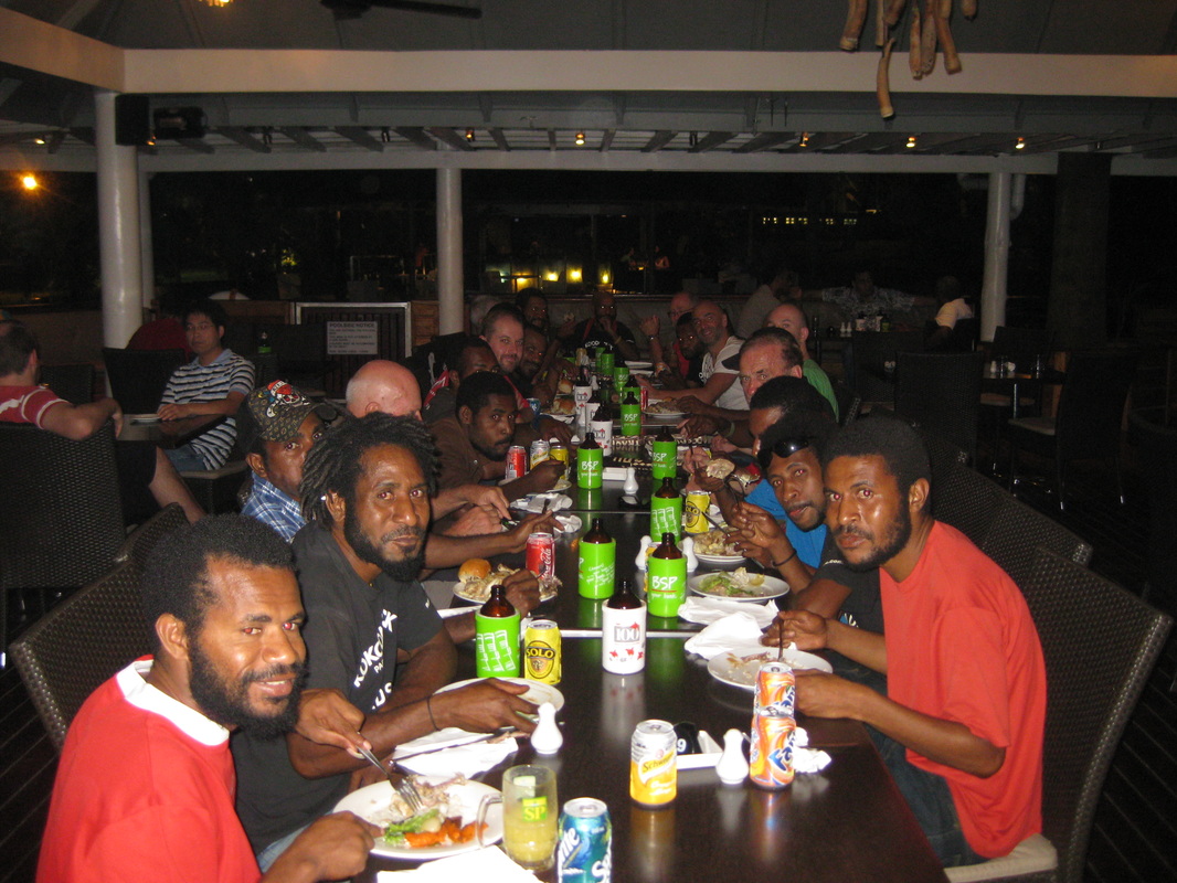 Final night dinner with the porters