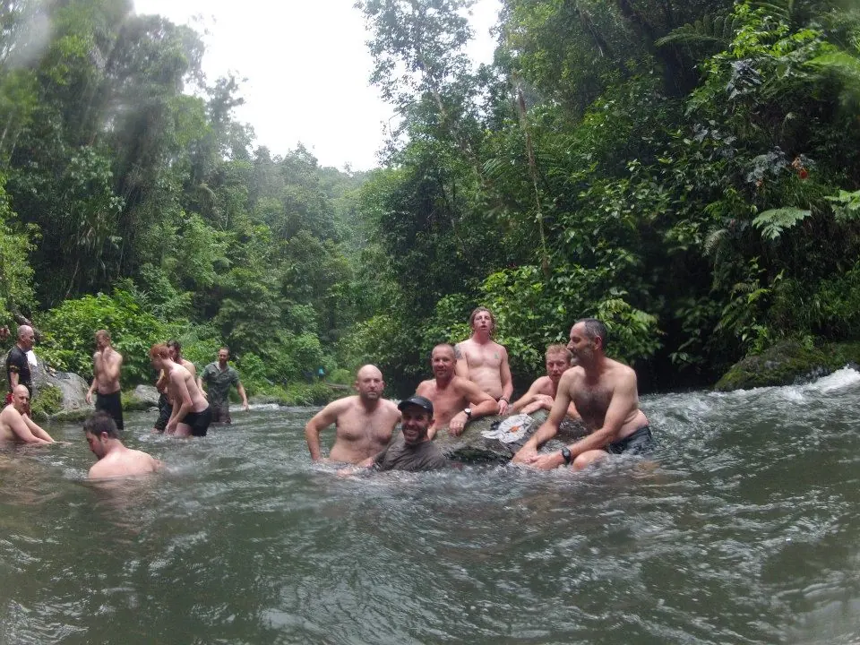 Cooling off in the river