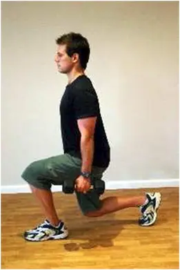 Lunge with weights