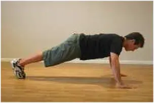 Plank with leg lift