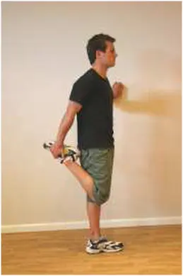 Standing quad stretch
