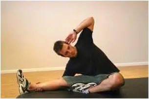 Seated side stretch