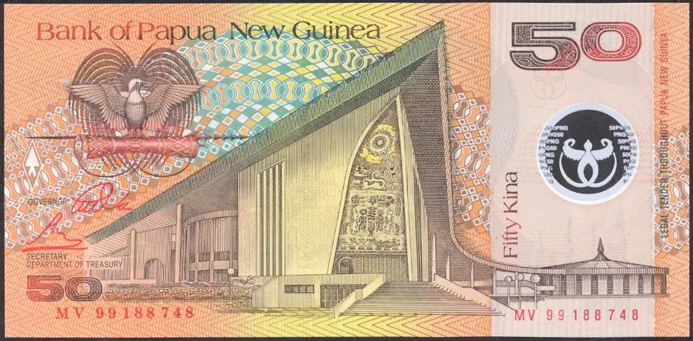 Fifty kina note