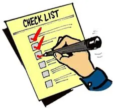 A trekking checklist