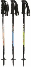 Three adjustable trekking poles