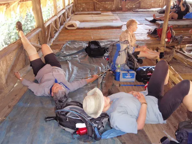 Resting in a guest house