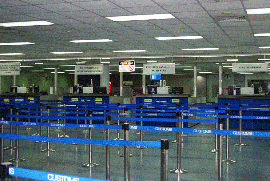 Customs area